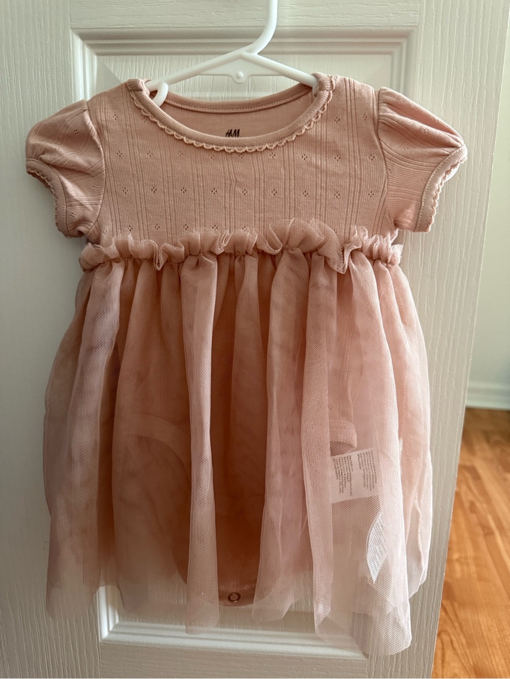 H&M Dusty Pink Tulle Baby Dress